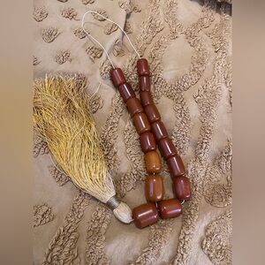 VTG Greece Komboloi Honey Bakelite Worry Beads